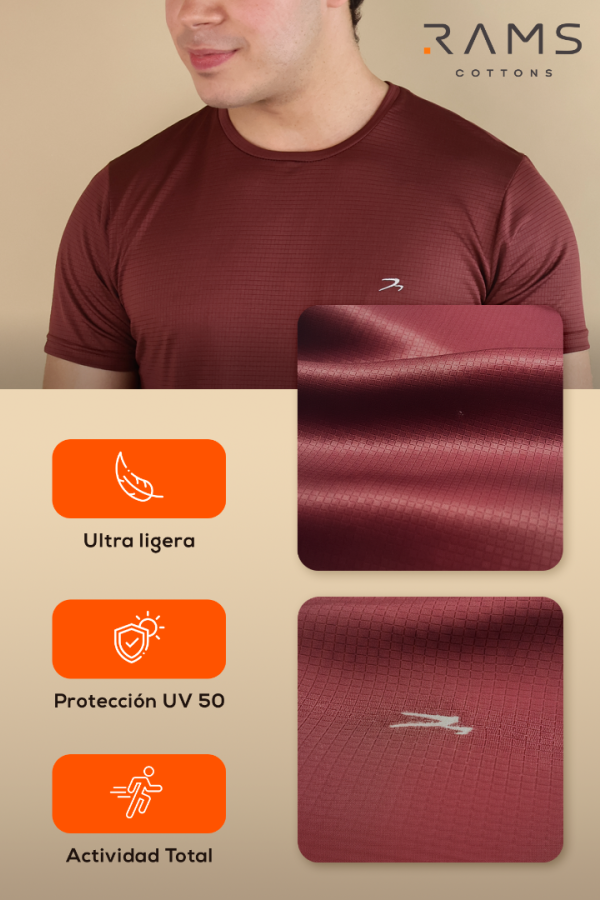 Playera Hombre Fitness Negro Manga Corta Secado Rápido